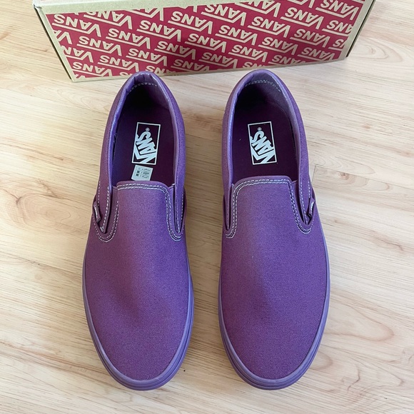 Vans Other - Vans Classic Slip-On 'Pastel Mono - Plum Wine' Mens 11.0 US